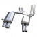 InoxCar center muffler suitable for + Sports exhaust suitable for Audi RS4 B5 2.7 BiTurbo 1998-2001 2x90