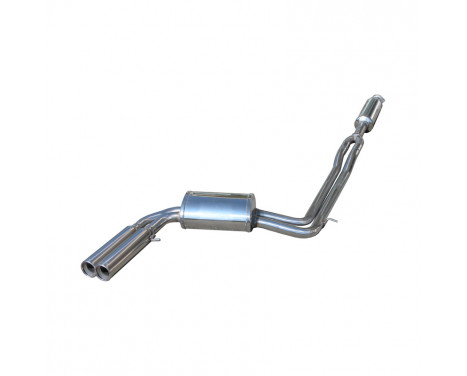 InoxCar center muffler suitable for + Sports exhaust suitable for Volvo V70 2.5T AWD R (300hp) 2003-2006