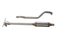 InoxCar center muffler suitable for Suzuki Swift III 1.6 16v Sport (125hp) 2005-