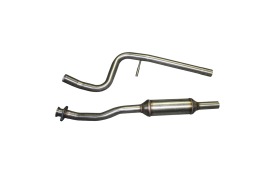 InoxCar center silencer suitable for Citroën C2 1.6 16v VTS 2003-