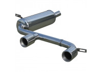 InoxCar exhaust suitable for 'Central' Renault Megane II 2.0 DCi GT 2007- 2x80mm