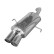 InoxCar exhaust suitable for Alfa Romeo 156 1.9 JTD (140hp) 1997- 2x76mm Racing, Thumbnail 2