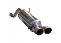 InoxCar exhaust suitable for Alfa Romeo Mito 1.4TB MultiAir (135hp) 2010- 2x80mm Racing