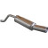InoxCar exhaust suitable for Alfa Romeo Mito 1.4TB QV (170hp) 2009- Ø55mm 102mm