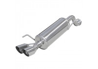 InoxCar exhaust suitable for Alfa Romeo Mito 1.6 JTDm (120hp) 2008- 2x80mm Racing (Ø55mm)