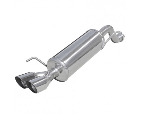 InoxCar exhaust suitable for Alfa Romeo Mito 1.6 JTDm (120hp) 2008- 2x80mm Racing (Ø55mm)
