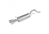 InoxCar exhaust suitable for Audi A1 1.4TFSi (122hp) 2011- 2x80mm Racing