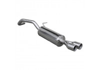 InoxCar exhaust suitable for Audi A1 1.4TFSi (122hp) 2011- 2x80mm