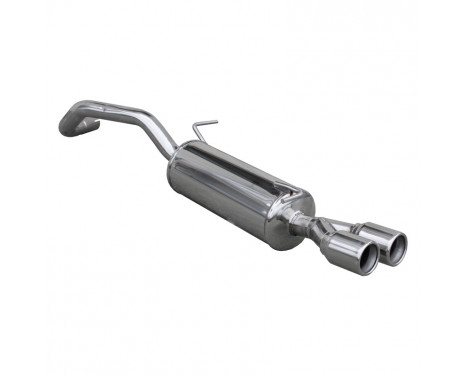 InoxCar exhaust suitable for Audi A1 1.4TFSi (122hp) 2011- 2x80mm