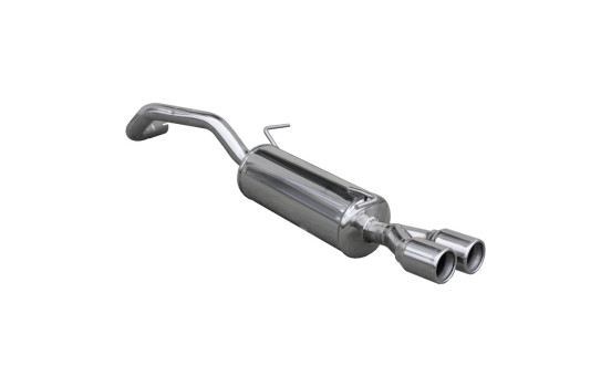 InoxCar exhaust suitable for Audi A1 1.4TFSi (122hp) 2011- 2x80mm