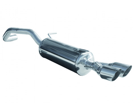InoxCar exhaust suitable for Audi A1 1.4TFSi Sport (185hp) 2011- Ø55mm 2x80mm Racing
