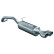 InoxCar exhaust suitable for Audi A1 1.4TFSi Sport (185hp) 2011- Ø55mm 2x80mm X-Race