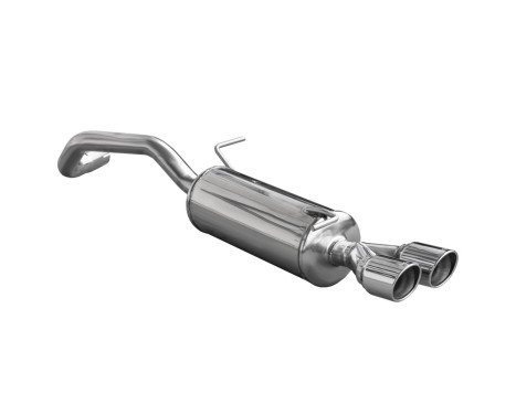 InoxCar exhaust suitable for Audi A1 1.4TFSi Sport (185hp) 2011- Ø55mm 2x80mm X-Race, Image 2