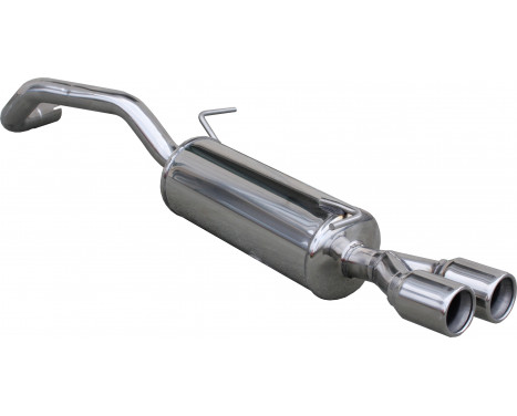 InoxCar exhaust suitable for Audi A1 1.4TFSi Sport (185hp) 2011- Ø55mm 2x80mm