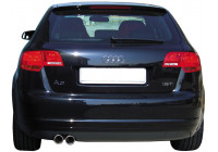 InoxCar exhaust suitable for Audi A3 8P 1.8TFSi (160hp) 5/2005- 2x80mm