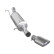 InoxCar exhaust suitable for Audi A4 B5 1.8 1994-1999 120x80mm, Thumbnail 2