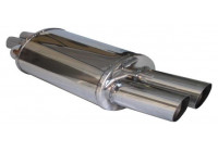 InoxCar exhaust suitable for BMW 3-Series E46 320D 1999- 2x80mm Racing