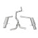 InoxCar exhaust suitable for + Center pipe Audi A4 B8 Avant 2.0TFSi/3.2 V6 2WD 2008- Left, Thumbnail 2