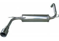 InoxCar exhaust suitable for Citroën C1 1.0 (68hp) 2005- 80mm