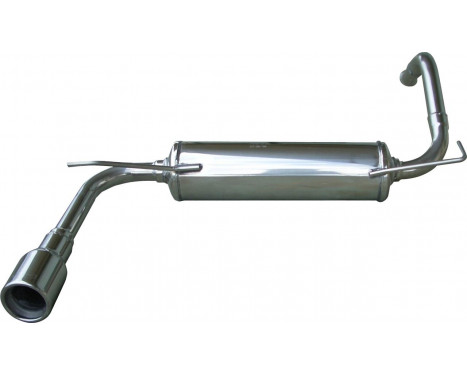 InoxCar exhaust suitable for Citroën C1 1.0 (68hp) 2005- 80mm