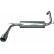 InoxCar exhaust suitable for Citroën C1 1.0 (68hp) 2005- 80mm