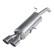 InoxCar exhaust suitable for Citroën DS3 1.6 Turbo Racing (207hp) 2011- Ø55mm 2x80mm X-Race, Thumbnail 2
