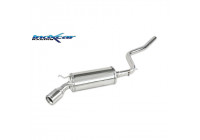 InoxCar exhaust suitable for Fiat Cinquecento 0.9 40hp / 1.1 Sporting 54hp 1994- 1x80mm