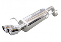 InoxCar exhaust suitable for Fiat Grande Punto 1.4 T-Jet (155hp) 2007- 2x76mm X-Race (Ø55mm)