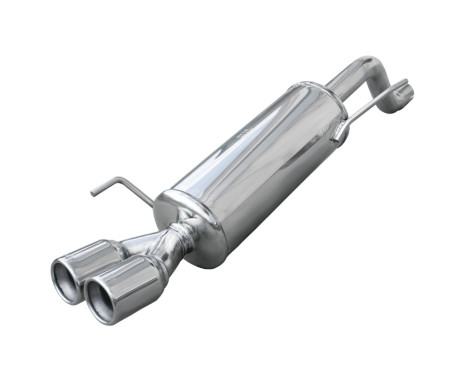 InoxCar exhaust suitable for Fiat Grande Punto 1.4T-Jet (155hp) 2007- 2x80mm (Ø60mm), Image 2