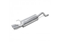 InoxCar exhaust suitable for Fiat Grande Punto (199) 1.4 Turbo T-Jet 120hp 2007- Ø 50 2x70mm