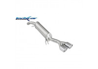 InoxCar exhaust suitable for Fiat New Bravo (198) 1.4 T-Jet Sport 150hp 2007- 2x80mm X-Race