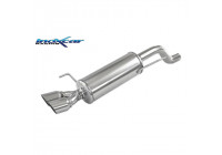 InoxCar exhaust suitable for Fiat Punto EVO 1.4 Turbo MultiAir 165hp 2010- 2x80mm Racing