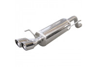 InoxCar exhaust suitable for Fiat Punto EVO 1.4TB MultiAir (165hp) 2010- 2x80mm X-Race