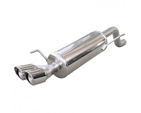 InoxCar exhaust suitable for Fiat Punto EVO 1.4TB MultiAir (165hp) 2010- 2x80mm X-Race