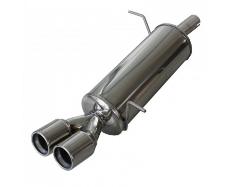 InoxCar exhaust suitable for Ford Fiesta VII 1.6 (120hp) 9/2008- 2x80mm