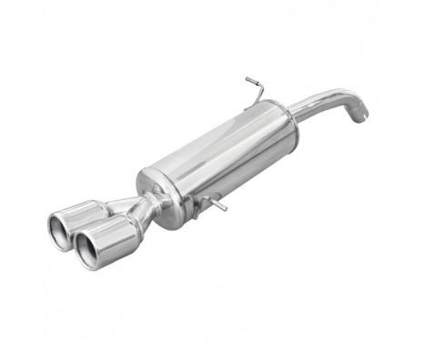 InoxCar exhaust suitable for Ford Fiesta VII 1.6 ST 182hp 2013- Ø 54 2x80mm
