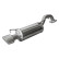 InoxCar exhaust suitable for Hyundai Coupe 1.6/1.8/2.0 16v 1996-2002 120x80mm, Thumbnail 2