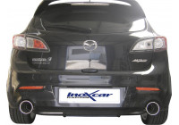 InoxCar exhaust suitable for Mazda 3 2.3Di MPS (260hp) 2010- Left/Right 120mm Mega