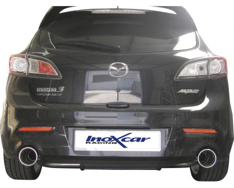 InoxCar exhaust suitable for Mazda 3 2.3Di MPS (260hp) 2010- Left/Right 120mm Mega
