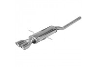 InoxCar exhaust suitable for Mini R58 Coupé 1.6 Cooper S/JCW (184/211hp) 2011- 2x80mm X-Race