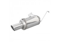 InoxCar exhaust suitable for Mitsubishi Lancer EVO VII 280hp 2001-2003 1x90mm Rally