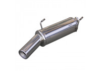InoxCar exhaust suitable for Peugeot 206 CC 2.0 16v (136hp) 2001- 102mm