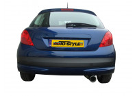InoxCar exhaust suitable for Peugeot 207 1.4 16v (90hp) 2006- 102mm