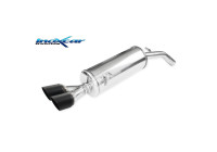 InoxCar exhaust suitable for Peugeot 208 1.6 16v Turbo GTi (200hp) 2013- 2x80mm Ceramic Black
