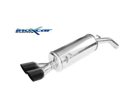 InoxCar exhaust suitable for Peugeot 208 1.6 16v Turbo GTi (200hp) 2013- 2x80mm Ceramic Black