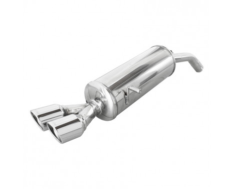 InoxCar exhaust suitable for Peugeot 208 1.6 16V Turbo GTI 30TH 208hp 2015- Ø 55 2x80mm X-Race