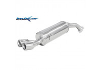 InoxCar exhaust suitable for Peugeot 208 1.6T 16v GTI 30TH 208hp 2015- 2x80mm