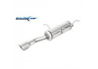 InoxCar exhaust suitable for Peugeot 306 1.6 Cabrio 89hp 1993-1997 1x90mm Rally