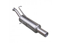 InoxCar exhaust suitable for Peugeot 307 2.0 16v (138hp) 2001- 80mm