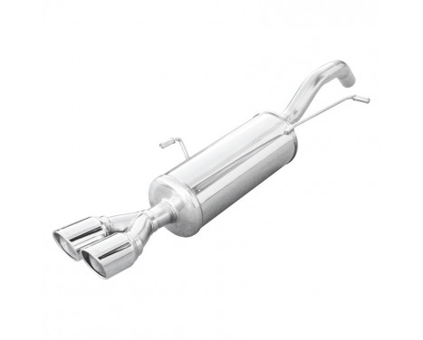 InoxCar exhaust suitable for Peugeot RCZ 1.6 THP 156hp 2010- 2x80mm